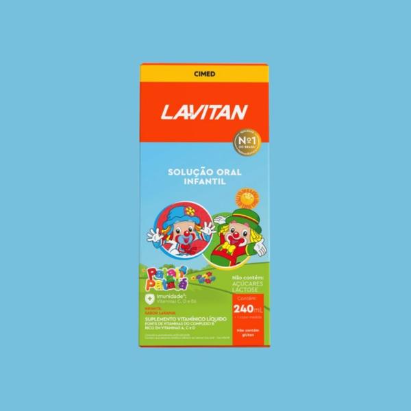 Imagem de Kit 6un Lavitan Kids Solução Oral Laranja 240ml - Cimed