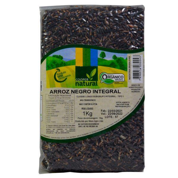 Imagem de Kit 6X: Arroz Negro Integral Orgânico Coopernatural 1kg