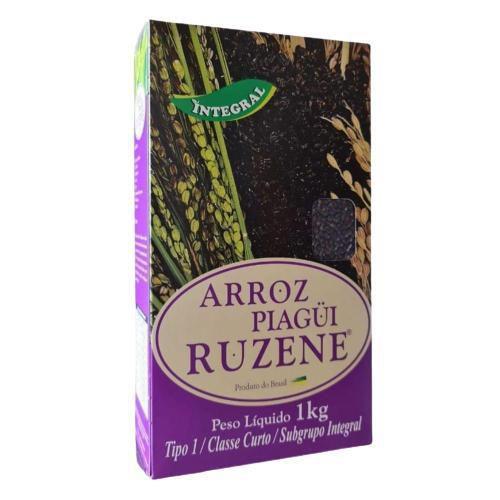 Imagem de Kit 6X: Arroz Piagi Preto Curto Ruzene 1Kg