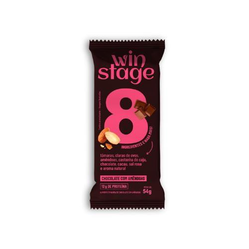 Imagem de Kit 6X: Barra de Proteína Chocolate/Amêndoas WinStage 54g