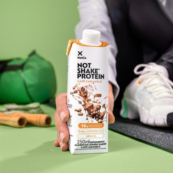 Imagem de Kit 6x Bebida Proteica NotCo NotShake Protein 16g de Proteina Cafe Caramelo 250ml