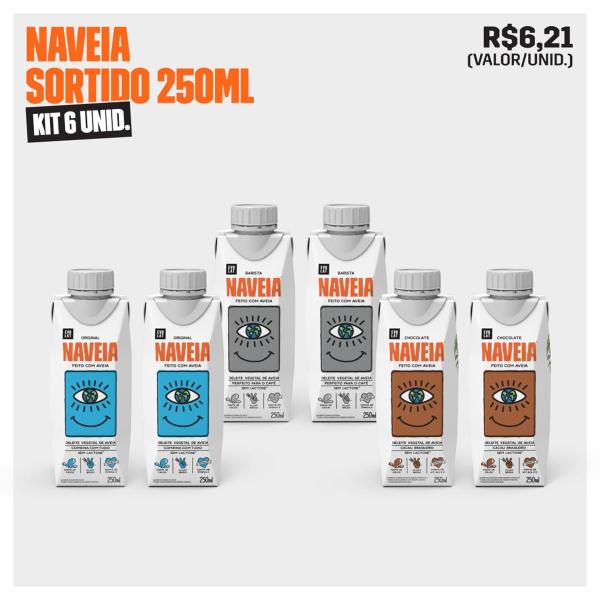 Imagem de Kit 6x Bebida Vegetal Naveia 250ml Sortido