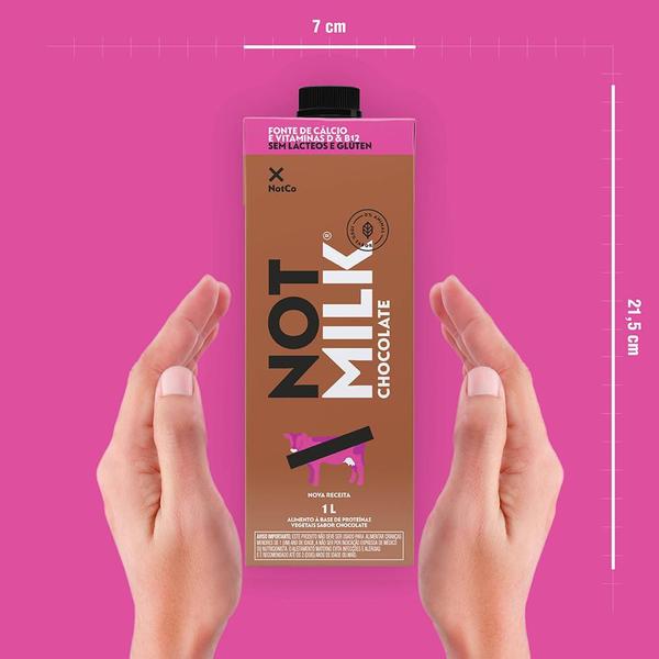 Kit 6x Bebida Vegetal NotCo NotMilk Chocolate 1L Imagem de Kit 6x Bebida Vegetal NotCo NotMilk Chocolate 1L