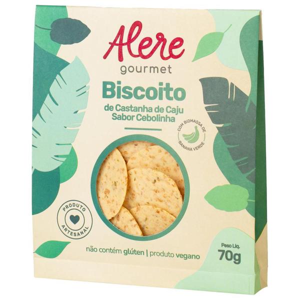 Imagem de Kit 6X: Biscoito Castanha/Cebolinha Cajulinha Sem Glúten Alere 70g