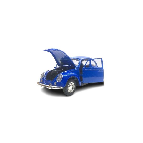 Imagem de Kit 6x Carrinho de Coleção Fusca Azul - AP TOYS