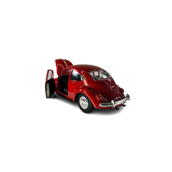 Imagem de kit 6x Carrinho de Coleção Fusca Vermelho - AP TOYS