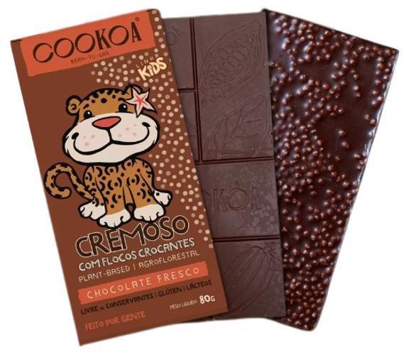 Kit 6x: Chocolate Cremoso com Flocos Vegano Cookoa 80g Imagem de Kit 6x: Chocolate Cremoso com Flocos Vegano Cookoa 80g