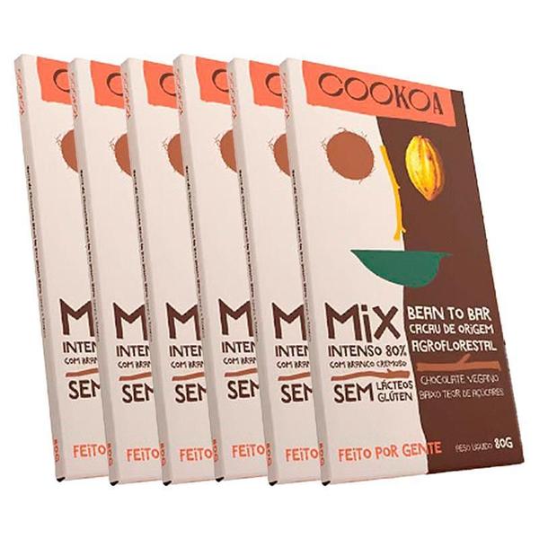 Imagem de Kit 6X: Chocolate Mix Intenso 80% E Branco Cremoso Vegano