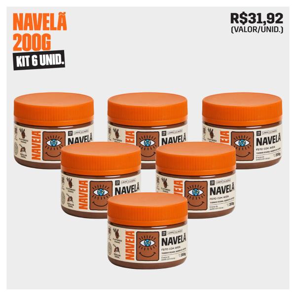 Imagem de Kit 6x Creme de Avelã com Cacau Naveia Navelã 200g