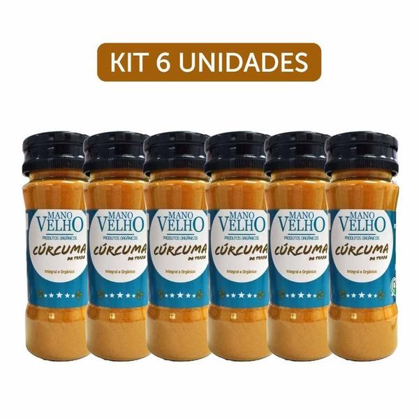 Kit 6X: Cúrcuma Em Pó Orgânica Mano Velho 60G Imagem de Kit 6X: Cúrcuma Em Pó Orgânica Mano Velho 60G