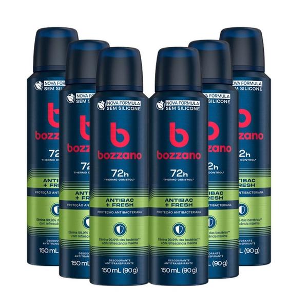 Imagem de Kit 6x Desodorante Bozzano Aerosol 150ml Antibac + Fresh KIT COTY