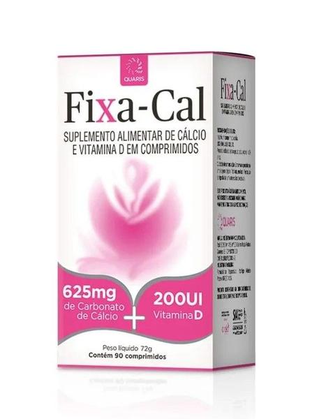 Imagem de Kit 6x Fixa-Cal 625mg + 200UI Com 90 Comprimidos - Quaris