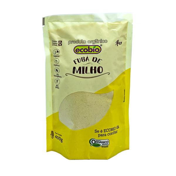 Kit 6X: Fubá de Milho Orgânico Ecobio 400g Imagem de Kit 6X: Fubá de Milho Orgânico Ecobio 400g