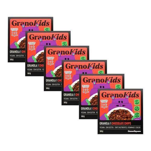 Imagem de Kit 6X: Granola Granokids Chocolate Chips Sem Glúten