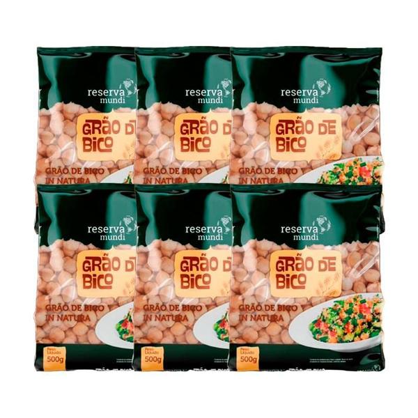 Imagem de Kit 6X: Grão De Bico Sem Glúten Reserva Mundi 500G