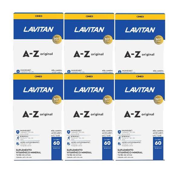 Imagem de Kit 6x Lavitan A-Z Original 60 Comprimidos - Cimed