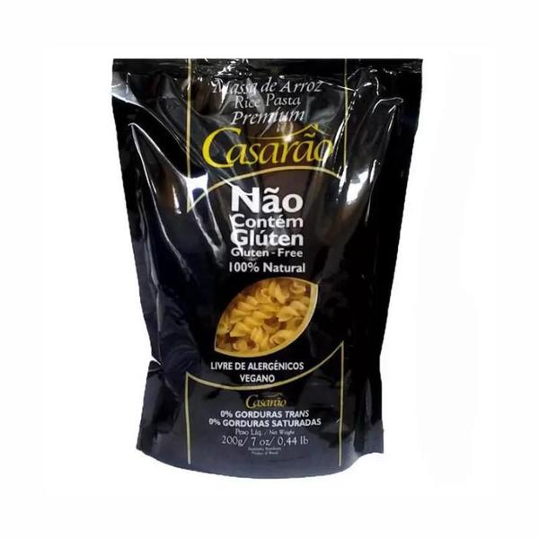 Kit 6X: Macarrão Fusilli Premium Sem Glúten Casarão 200g Imagem de Kit 6X: Macarrão Fusilli Premium Sem Glúten Casarão 200g