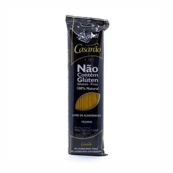 Kit 6X: Macarrão Spaghetti Premium Sem Glúten Casarão 500G - Casarao Imagem de Kit 6X: Macarrão Spaghetti Premium Sem Glúten Casarão 500G