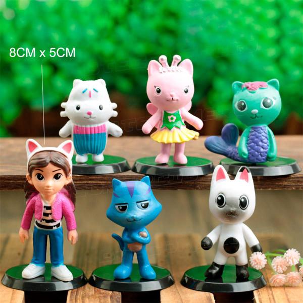 Imagem de Kit 6x Miniaturas Casa Magica Gabby Action Figures Coleção