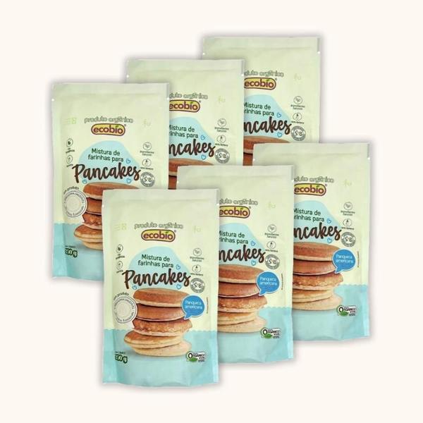 Imagem de Kit 6X: Mistura para Pancakes Orgânico Ecobio 250g