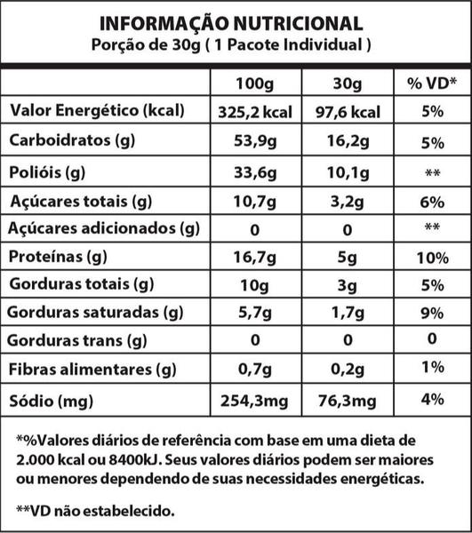 Imagem de Kit 6x Palha Italiana Churros Zero Açúcar 30g 5g Whey Protein