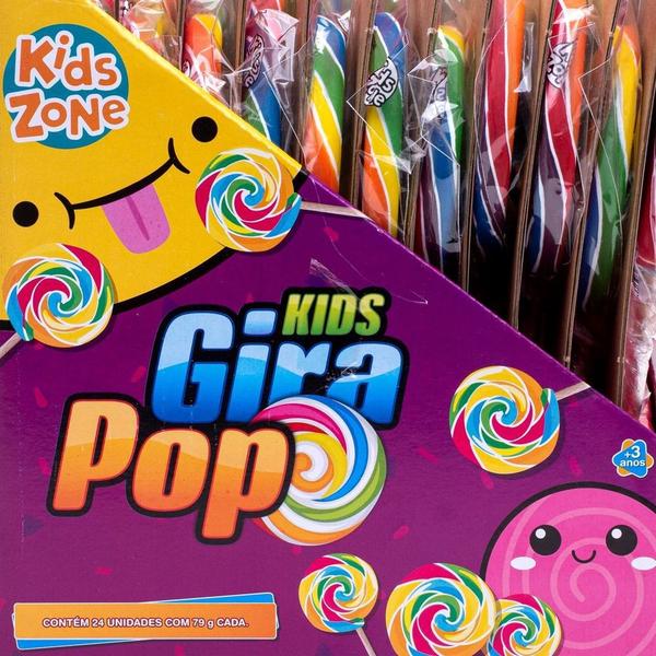 Imagem de Kit 6x Pirulito Psicodélico Grande Gira Pop Formato Divertido - Kids Zone