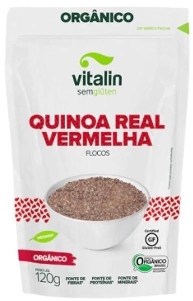 Kit 6X: Quinoa Real Vermelha Em Flocos Orgânica Sem Glúten - Vitalin Imagem de Kit 6X: Quinoa Real Vermelha Em Flocos Orgânica Sem Glúten