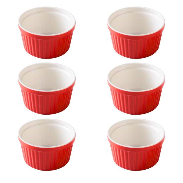 Imagem de Kit 6x Ramekin Porcelana 40ml Colorido Finger Food P/ Buffet