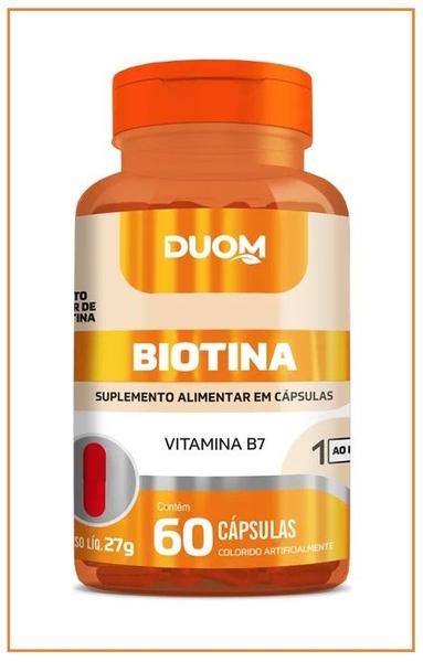 Imagem de Kit 6x Suplemento Biotina Com 60 Cápsulas - Duom