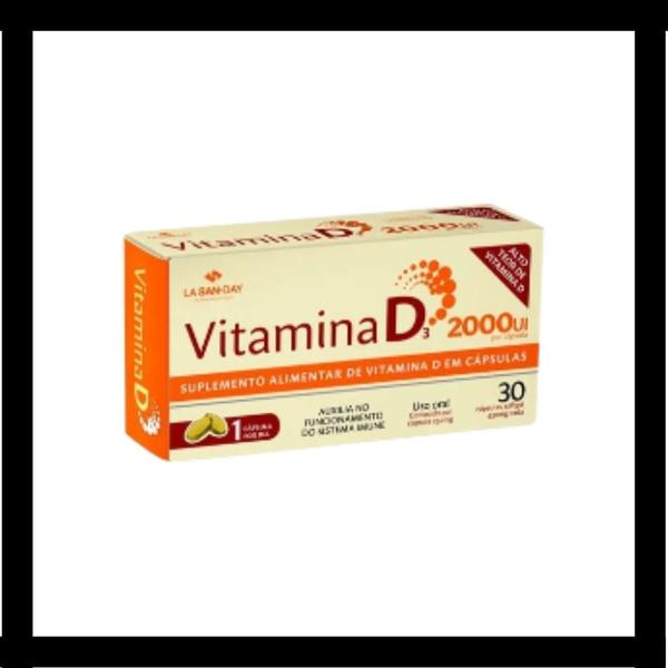 Imagem de Kit 6x Vitamina D3 2.000ui Com 30 Cápsulas - La San Day