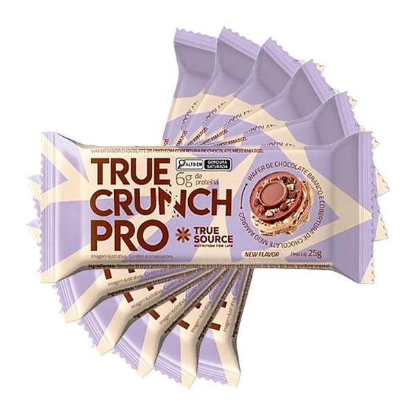 Imagem de Kit 6X: Wafer Proteico True Crunch Pro Chocolate Meio Amargo