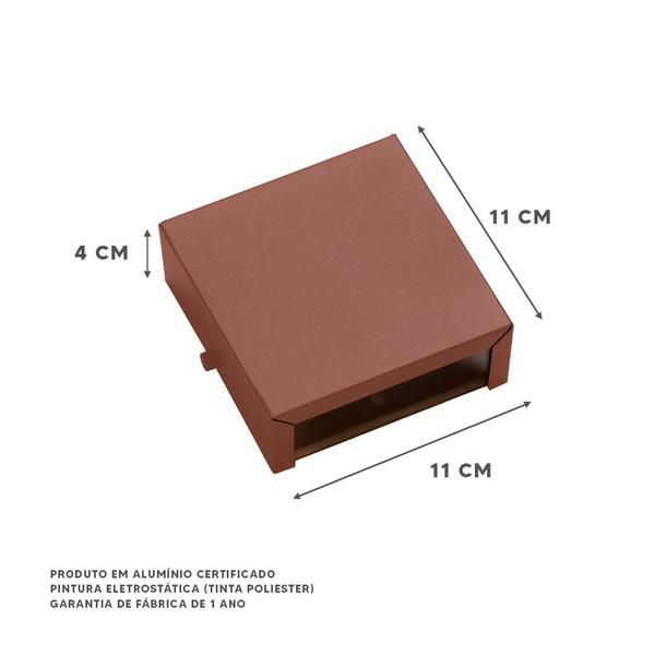 Kit 7 Arandela Ar1110 Interno Externo Aluminio + Lampada Led 5w - IDEALLUME Imagem de Kit 7 Arandela Ar1110 Interno Externo Aluminio + Lampada Led 5w