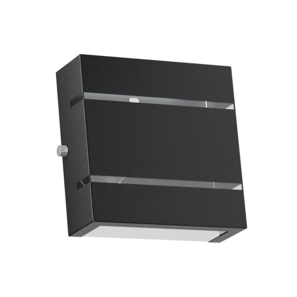 Imagem de Kit 7 Arandela Slim 2 Frisos 12X12X4cm Bivolt Com Lâmpada G9 Interna Externa Muro Parede - 103