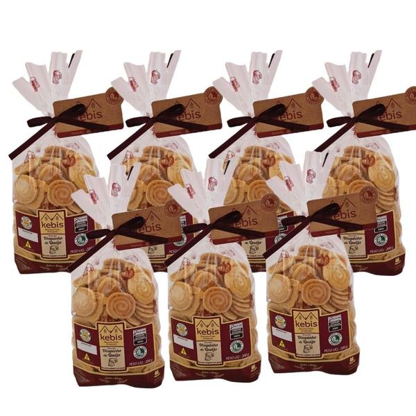 Kit 7 Biscoito Caseiro Disquinho de Queijo Natural - KEBIS BISCOITOS CASEIROS Imagem de Kit 7 Biscoito Caseiro Disquinho de Queijo Natural