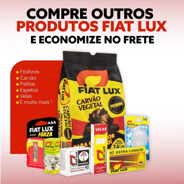 Imagem de Kit 7 Caixas de Palito de Dente Bambu Resistente e Higienico Fiat Lux 100 Unidades cada