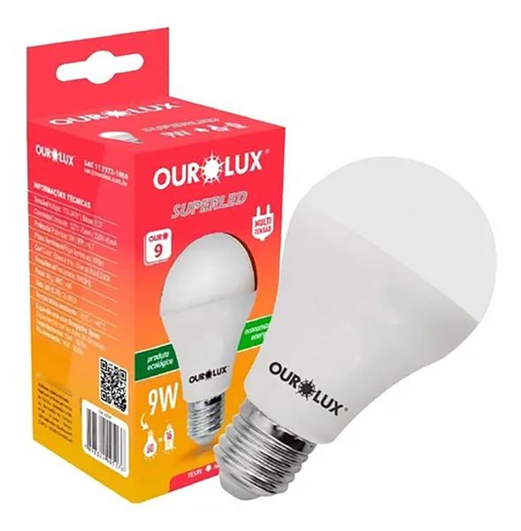 Imagem de Kit 7 Lâmpada Led Bulbo 9w Branco Frio (6500k) - Ourolux