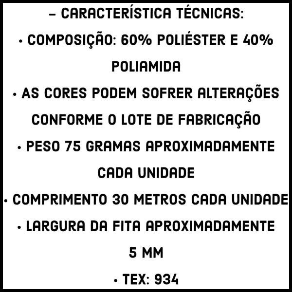 Imagem de Kit 7 Linhas Ribbon Soberano 30 Metros, 934 TEX com 60% Poliéster e 40% Poliamida Crochê Ouro e Prata Brilho Encanto