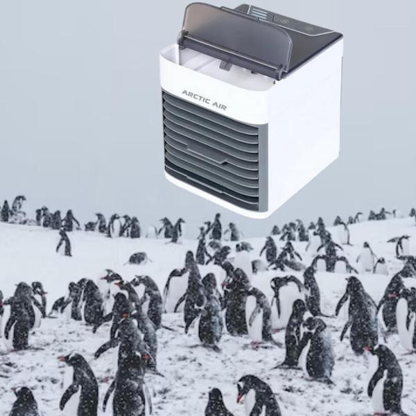 Imagem de Kit 7 Mini Ar Condicionado Portátil Clima Umidificador Usb