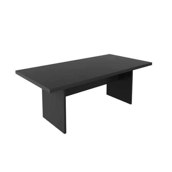 Kit 7 Peças com Uma Mesa de Reunião e 6 Cadeiras de Escritório Tela Mesh Espresso Móveis Imagem de Kit 7 Peças com Uma Mesa de Reunião e 6 Cadeiras de Escritório Tela Mesh Espresso Móveis