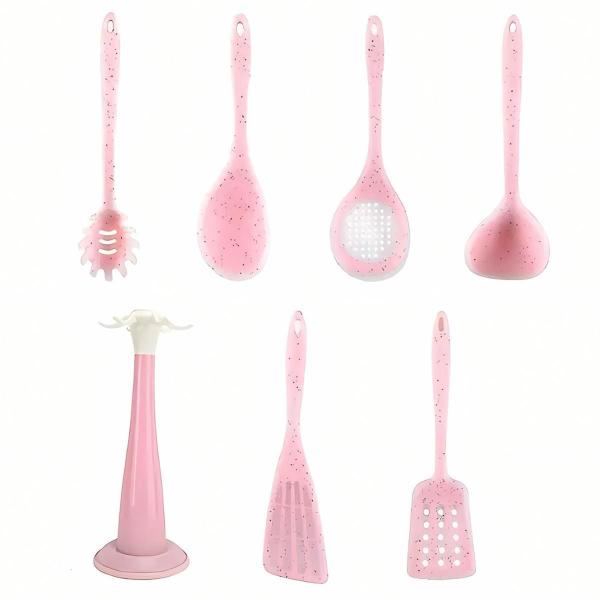 Imagem de Kit 7 Peças Utensílios Cozinha Silicone Resistente E Durável