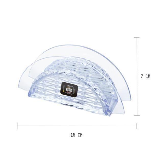 Imagem de Kit 7 Porta Guardanapo Trançado Cristal Multiuso Acrílico