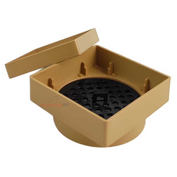 Kit 7 Ralo Oculto Invisível Quadrado 10x10cm Plástico Com Tela Para Banheiro - AMZ Imagem de Kit 7 Ralo Oculto Invisível Quadrado 10x10cm Plástico Com Tela Para Banheiro - AMZ