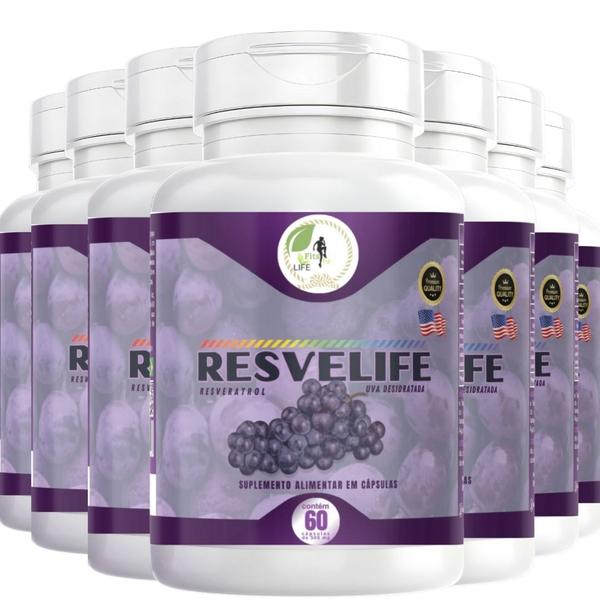 Imagem de KIT 7 Semente de Uva Resveratrol ResveLife 60 Cáps Fits Life