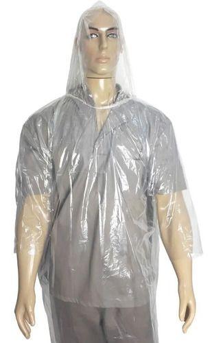 Imagem de Kit 70 Capas de Chuva Descartável Transparente Unissex