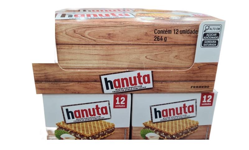 Kit 72 Bisc. Hanuta Wafer Rech. Avelã Ferrero ( 6cx C/12 ) - Mor Imagem de Kit 72 Bisc. Hanuta Wafer Rech. Avelã Ferrero ( 6cx C/12 )