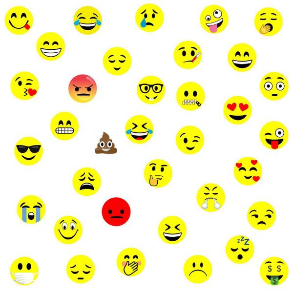 Imagem de Kit 72 Imãs De Emoji