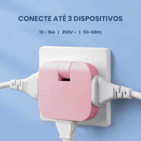 Imagem de Kit 8 Adaptador Tomada Benjamin Universal Plug 16a 110/220v