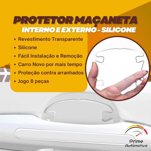 Imagem de Kit 8 Adesivos Protetor Maçaneta GWM Haval Prime Automotive