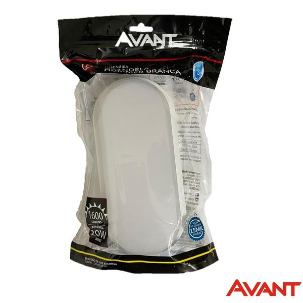 Kit 8 Arandela Tartaruga Led Branca IP65 20w Branco Quente 3000K - Avant Imagem de Kit 8 Arandela Tartaruga Led Branca IP65 20w Branco Quente 3000K