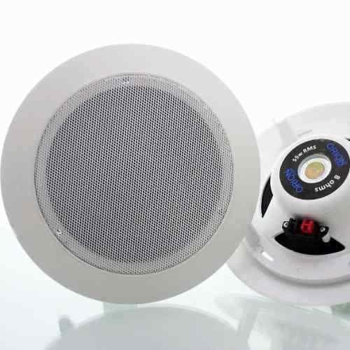 Imagem de Kit 8 Arandelas Coaxial Com Tweeter Orion Suportes Gesso